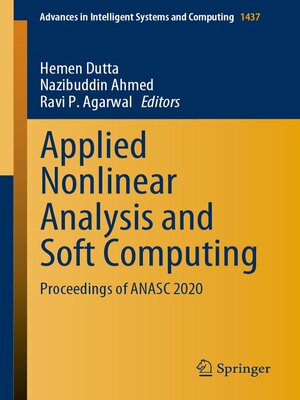 cover image of Applied Nonlinear Analysis and Soft Computing